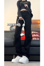 现货S-3XL加大码纯色直筒弹力牛仔裤310A-2BK309P55控78，男装牛仔裤，星座310A-2