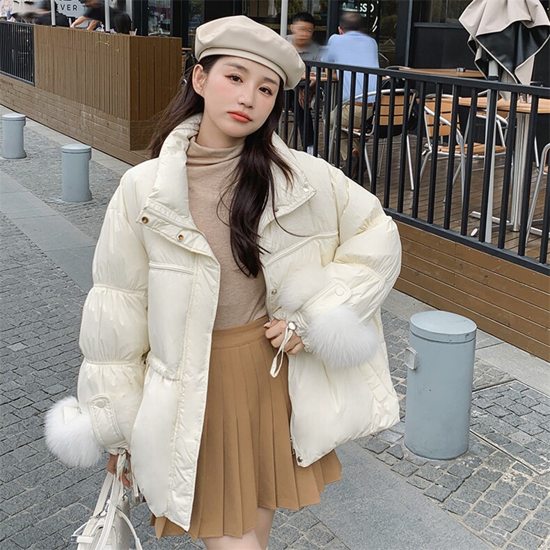 韩版纯欲风简约村色小设计棉衣287-F2256-P170-K268,女装棉衣/棉服,2B190