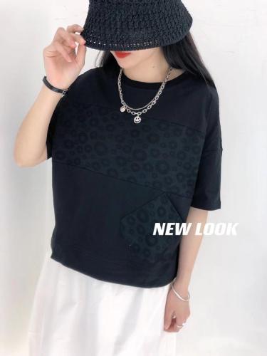 短袖T恤简约圆,女装T恤,桔子酱女孩