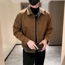 B216JK8206P1002025秋装新款男士假两件夹克外套，男装夹克，电商B216（原B302）