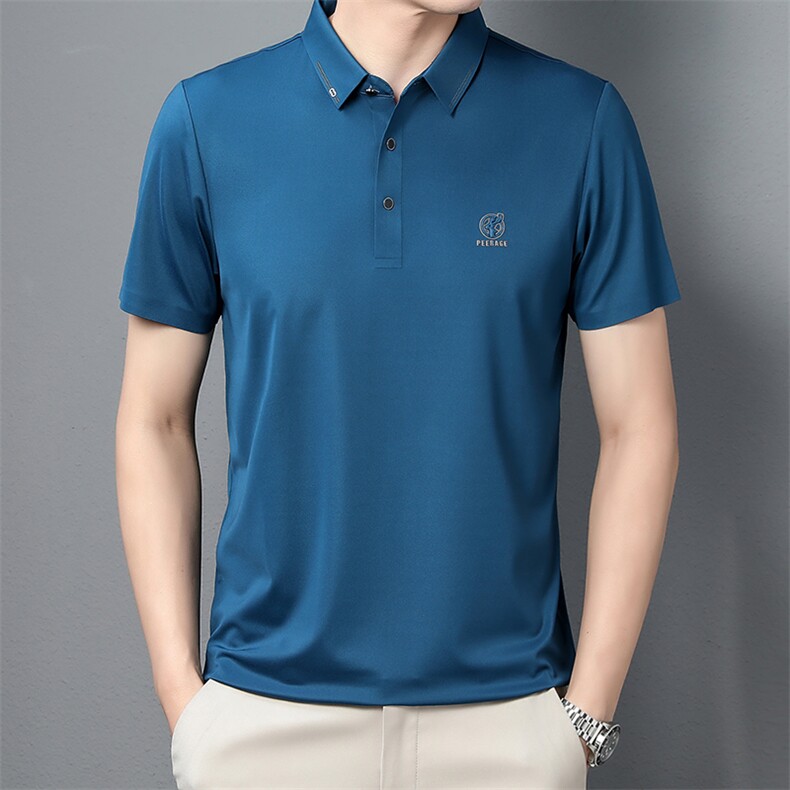 简约纯色休闲款Polo衫男短袖夏季青年百搭修身T恤男士上衣潮P68,男装Polo衫,星座1105-3