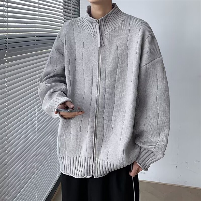 高质量针织开衫男士韩版潮流宽松百搭帅2024冬季ins毛衣MZ636-P66,男装针织衫/毛衣,星座412-2