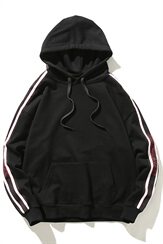 冬季加绒加厚白底日系港风国潮外贸chic风格连帽卫衣潮WY2220-P55，男装卫衣，电商A021A