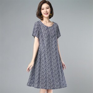 2023夏装新款简约时尚气质休闲舒适连衣裙,女装连衣裙,奕阳依阁