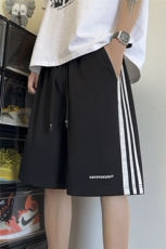 新品刺绣侧边条纹撞色速干透气休闲短裤X416B-1-DK1127-特P30限58，男装牛仔裤，星座416B-1