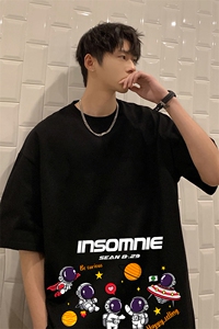 麂皮绒短袖t恤男大码半袖男 JD82228-P25图片