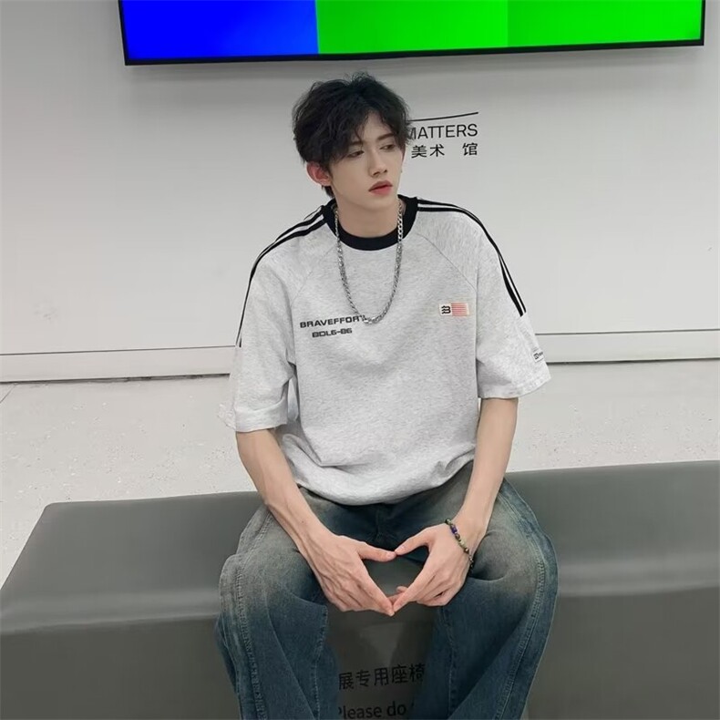 2024春夏季新款男休闲圆领纯棉短袖T恤TC58P36,男装T恤,星座1116-2