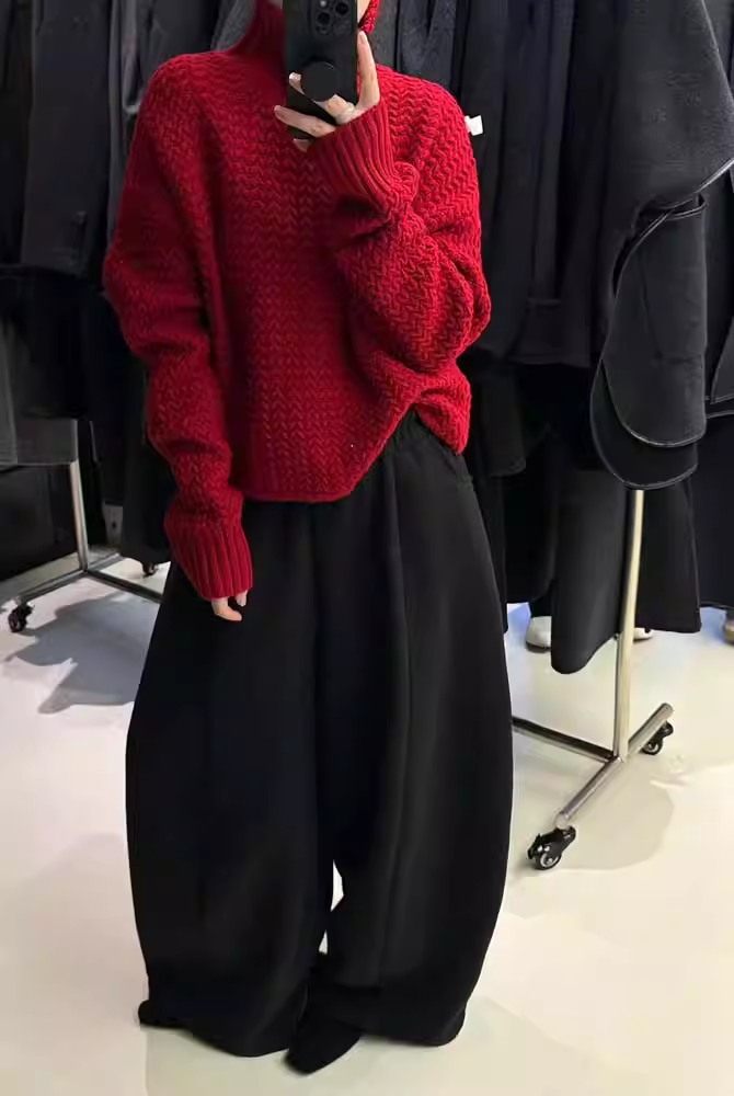 2026年秋季时尚百搭通勤简约休闲套头开衫，女装针织衫/毛衣，胜智羊绒