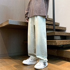 高品质，内包边！直筒裤子做旧高街牛仔裤男A080-9299-P40控68，男装牛仔裤，电商A080