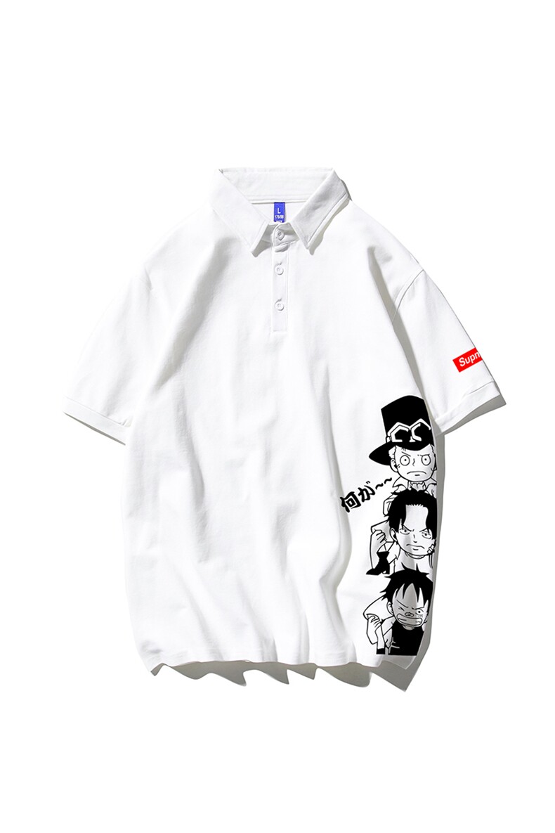 T恤潮流圆领男港风印花2024夏新款POLO衫时尚DS-B299-ZY413批35,男装T恤,电商A061-1