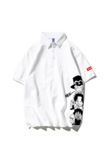T恤潮流圆领男港风印花2024夏新款POLO衫时尚DS-B299-ZY413批35，男装T恤，电商A061-1