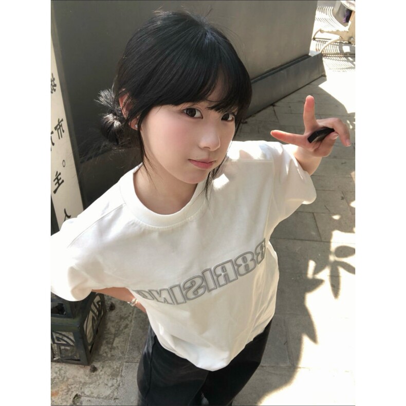 H0521-p35立体刺绣纯棉220克短袖t恤女,女装T恤,星座617A-2