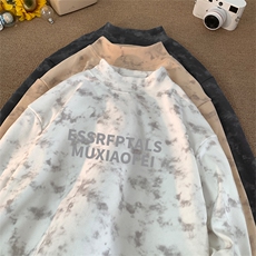 260克重磅扎染德绒半高领打底衫【有货】C403A-DR25341ZR-P25，男装T恤，电商C403A