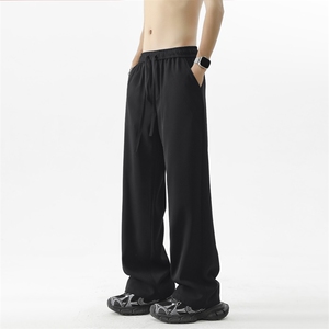 垂感休闲男夏季款高级感直筒西裤宽松阔腿长裤 X1930-特批-42图片
