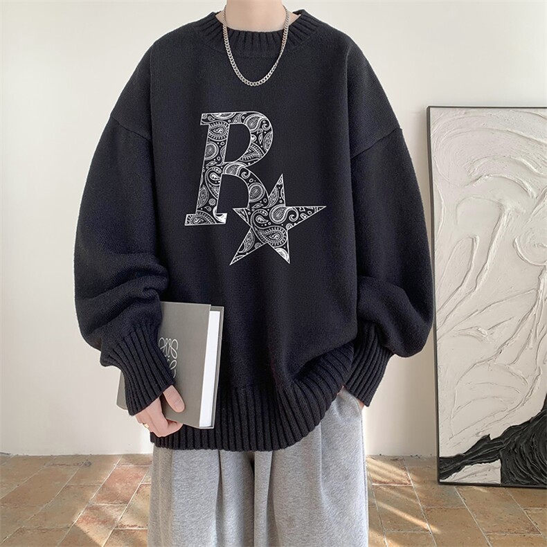 半高领毛衣男士大码针织衫男毛线衣男M18328-P45加绒款-P65,男装针织衫/毛衣,电商A040