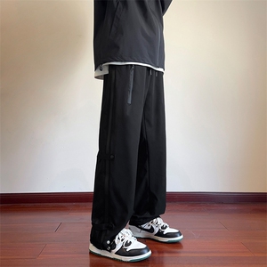 特批28 数据款港风户外机能防水冲锋裤男开叉拉链工装休闲裤K8021图片