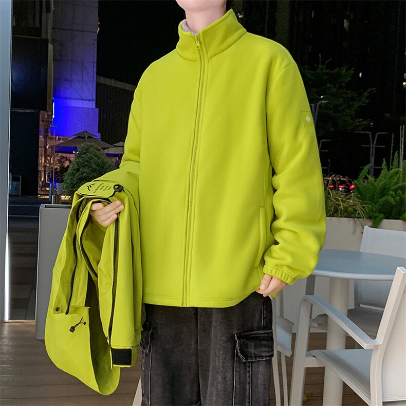 三合一情侣冲锋衣男石墨烯内里户外三防摇粒绒冲锋夹克-P128,男装夹克,电商B306