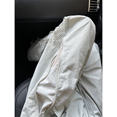 B221美式ins高街暗黑纯色网状拉链休闲裤LK24211-特P45控79，男装休闲裤，电商B221
