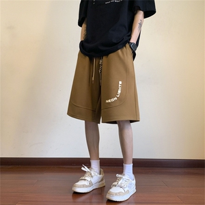 DK989-P45   控58    抖音重磅320克短裤男菠萝格运动五分裤图片