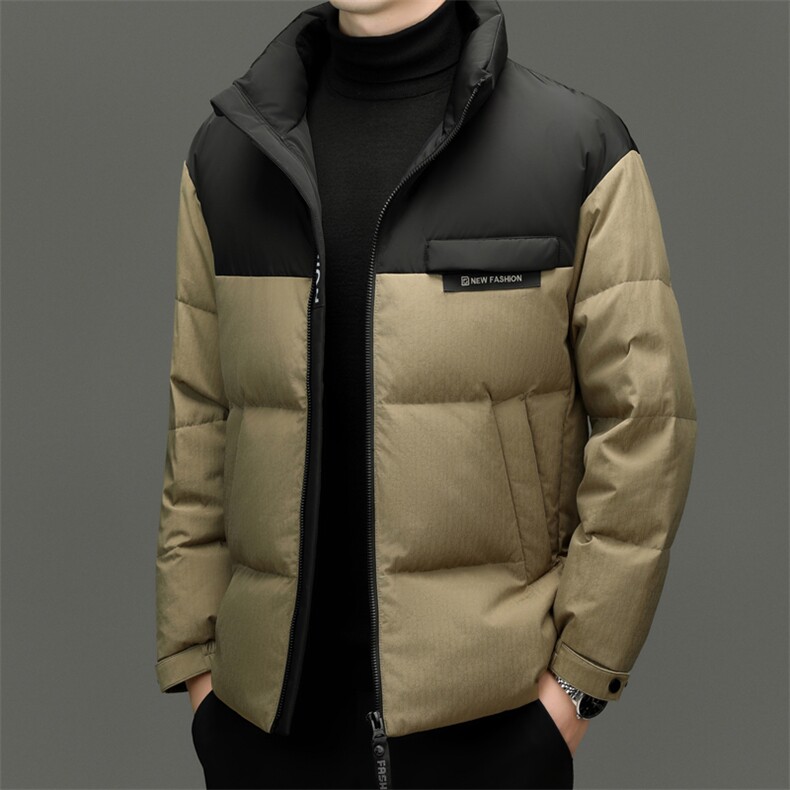 HYD9815新款冬季男士鸭绒羽绒服立领保暖外套修身大衣，男装羽绒服，电商B360