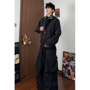 （）假两件潮牌夹克外套 5005-P78（裤子5004-P65）图片