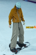 保暖单板双板中性宽松防水防风男女滑雪裤HK1163J加绒-P80控138，男装棉衣，电商A001