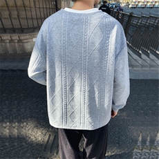 潮流宽松假两件卫衣潮牌休闲上衣A161-MT-2601-P45，男装卫衣，电商A161
