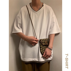 新款短袖男港风暖光夏季T恤休闲百搭假两件T恤男上衣TC3138-P30，男装T恤，星座717