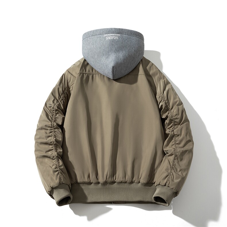 现货3色欧美街头酷炫棒球服飞行服夹克棉服外套,男装棉衣,电商A105