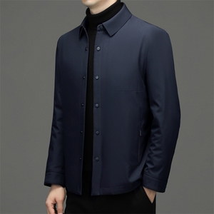 中年男士棉衣爸爸装棉服加厚保暖外套冬季新款商务休闲男装上衣图片