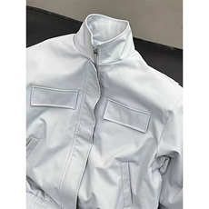 网图美式立领防水骑兵服短款硬汉百搭外套JK0211/P70，女装短外套，星座205-3