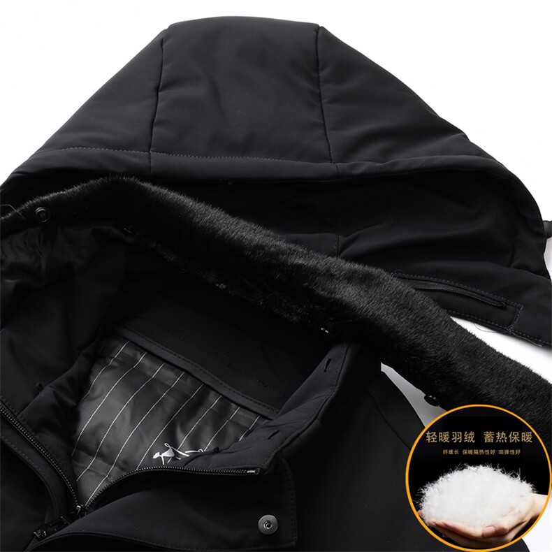 男士羽绒服冬季新款可脱卸帽上衣中青年休闲加厚保暖灰羽绒外套,男装羽绒服,电商B212（原钱塘6029）