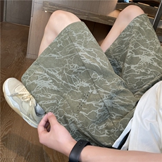 夏季新款潮流透气打孔设计宽松休闲短裤B315-K25768-特p25控48，男装牛仔裤，电商B315