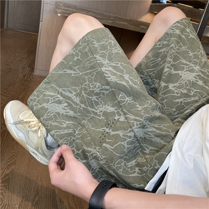 夏季新款潮流透气打孔设计宽松休闲短裤B315-K25768-特p25控48图片