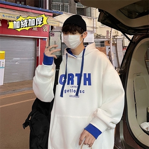 数据超好冬季加绒加厚连帽卫衣宽松百搭体闲长袖衫WY6002J特批60图片