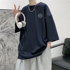 Q11224-P30春夏季七分袖t恤男大码五分袖男短袖中袖大皂风，男装T恤，电商A040