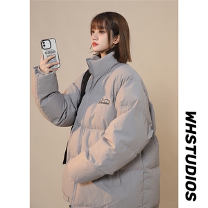 2025美式西海岸刺绣羽绒棉服中性女生保暖日系外套棉衣M876-TP60图片