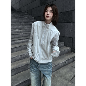 春夏款高品质冰感速干防晒服休闲户外运动外套透气弹力机能风夹克图片