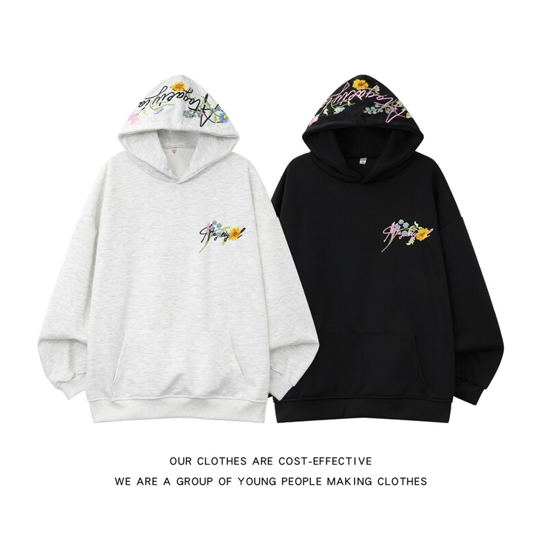 卫衣男连帽春秋季ins港风宽松潮牌字百搭外套WY0757-P48，女装短外套，星座308B-2