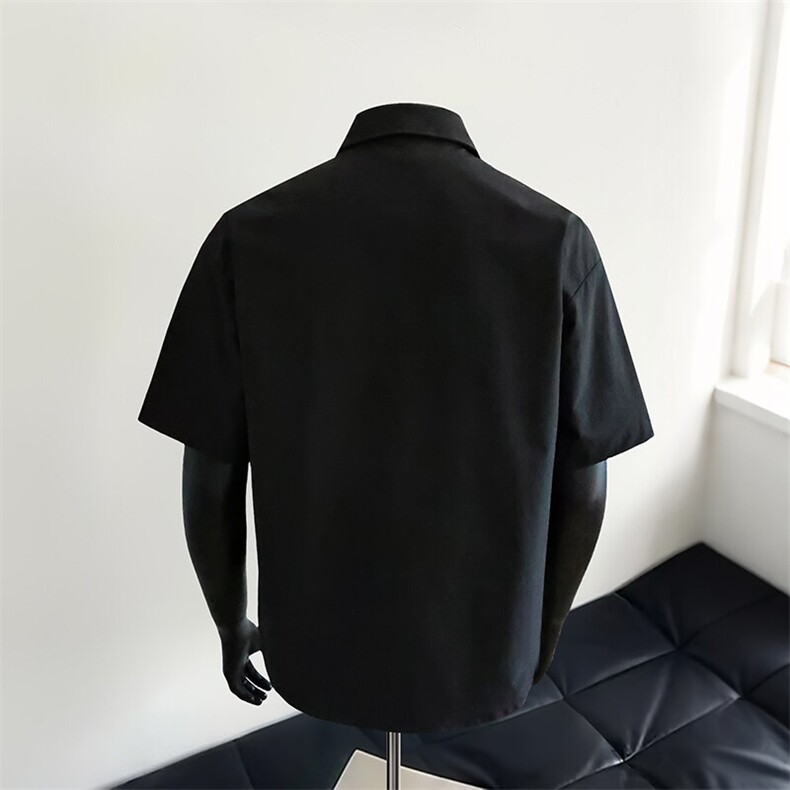 夏季痞帅工装短袖衬衫男士外套薄款凉爽半截袖休闲衬衣CS4216P40,男装衬衫,电商A128