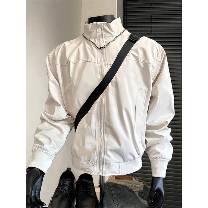 26春装新款美拉德立领飞行夹克boxy廓形休闲百搭外套上衣 JK6500图片