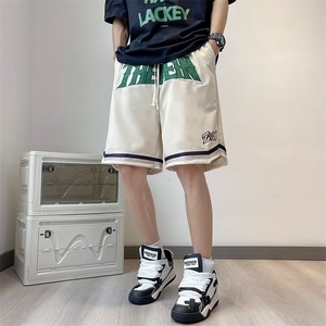 美式短裤男夏季休闲潮牌五分裤高街大裤衩男篮球运动裤K4227-P34图片