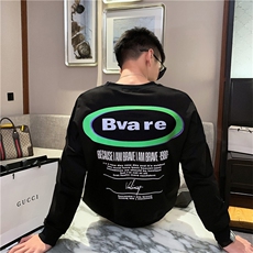 WY8692021春秋季新款社会小伙套头卫衣男网红同款上衣黑，男装卫衣，星座102A（原电商D309-1）