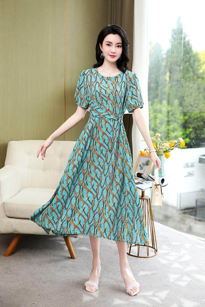 现货～新款连衣裙～气质款L到4XL，女装连衣裙，欧雅思丹尔