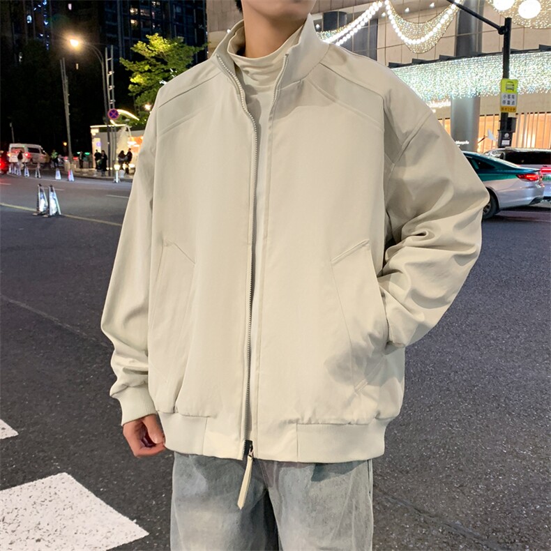 双拉链飞行夹克男美式立领外套春季新款户外冲锋衣潮JK02625-P73,男装夹克,星座308B-2