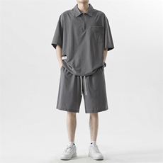 夏季运动套装休闲时尚短袖短裤一套搭配夏天高端帅气TZ21-特批-70，男装休闲套装，星座718
