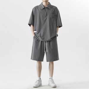 夏季运动套装休闲时尚短袖短裤一套搭配夏天高端帅气TZ21-特批-70图片