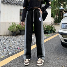 休闲裤夏季薄款宽松裤子美式高街直筒裤K105-P40，男装休闲裤，星座911-2(原星座613-2）