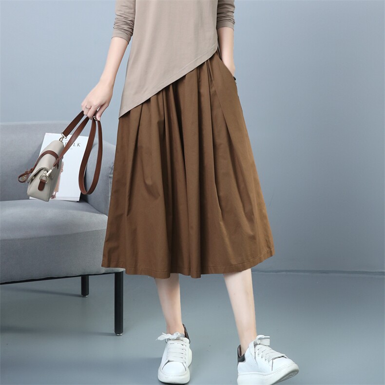2024年春季新款潮韩版休闲百搭阔腿裤女宽松显瘦棉麻九分裤子显高，女装休闲裤，简韵佳