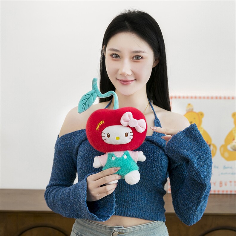 樱桃KT猫公仔凯特猫可爱送女生礼物，诚信玩具礼品